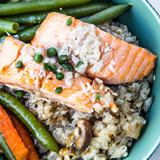 Salmon & Brown Rice power Bowl: Nutrient-Packed Delight
