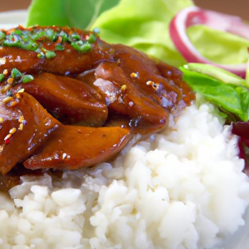 Savor the Perfect Pairing: Teriyaki Chicken & steamed Rice