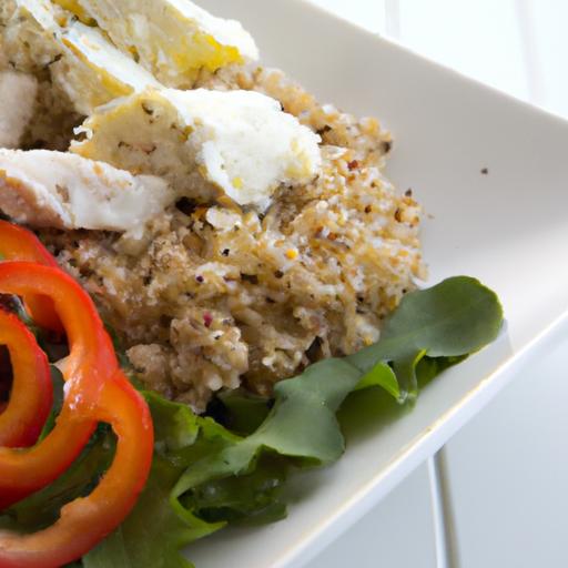 zesty Grilled Chicken & Quinoa Salad with Creamy Feta Flair