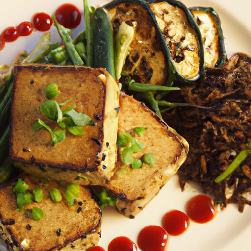 Savor⁣ the Flavor:‌ Grilled ⁢Tofu Paired ​with Roasted veggies
