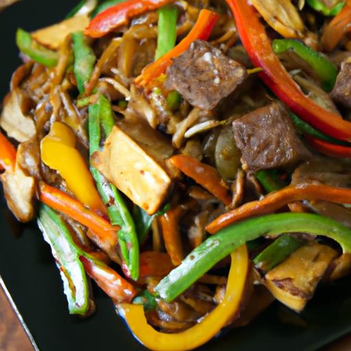 Savor the Fusion: Beef & Veggie Stir-Fry with Tofu Noodles