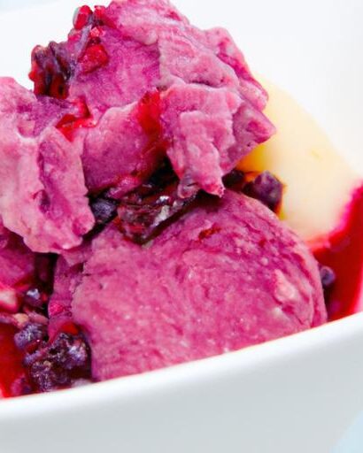 Berry Bliss: Crafting Delicious Sugar-Free Sorbet Delight