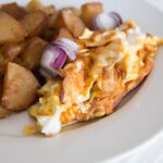 Cheesy Potato Egg Scramble: A Quick, Tasty Morning Boost