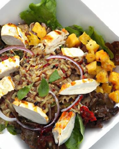 Zesty Grilled Chicken & Quinoa Salad with Creamy Feta Flair