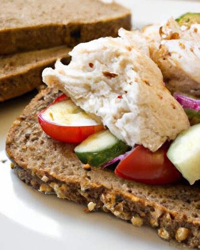 Protein-Packed Greek Yogurt Chicken Salad on Whole Grain Bread