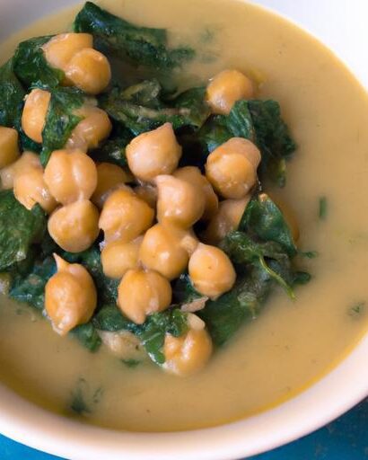 Power-Packed Chickpea & Spinach Soup: Nutrition in a Bowl