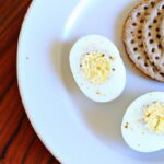 Crunchy Mornings: Hard-Boiled Eggs with Whole Wheat Crackers