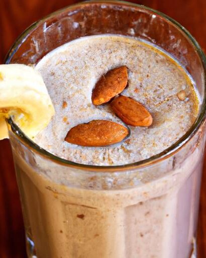 Energize Your Day: Whey Banana Almond Milk Protein Shake
