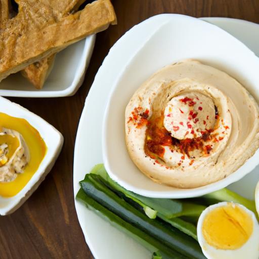 Protein Power Duo: Hard-Boiled Eggs Paired with Hummus