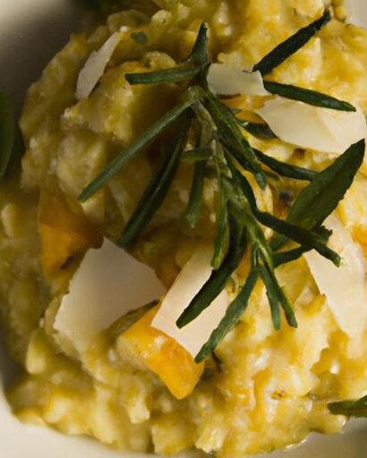Creamy Butternut Squash Risotto with Fragrant Sage Flair