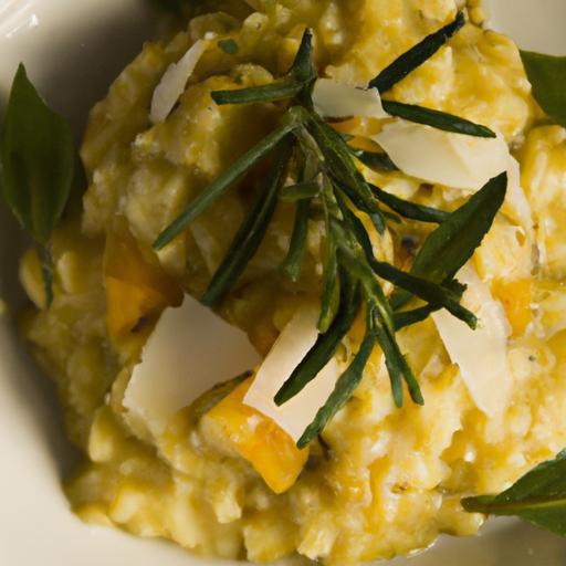 Creamy Butternut Squash Risotto with Fragrant Sage Flair