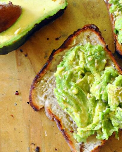 Wholesome Delight: Mashed Avocado on Whole Wheat Toast