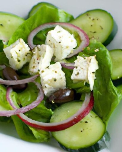 Fresh & Flavorful: Quick Cucumber and Feta Salad Recipe