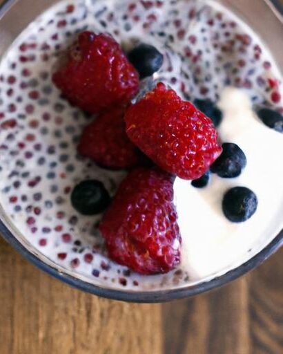 Supercharge Your Mornings: Chia Pudding with Berries & Almond Milk