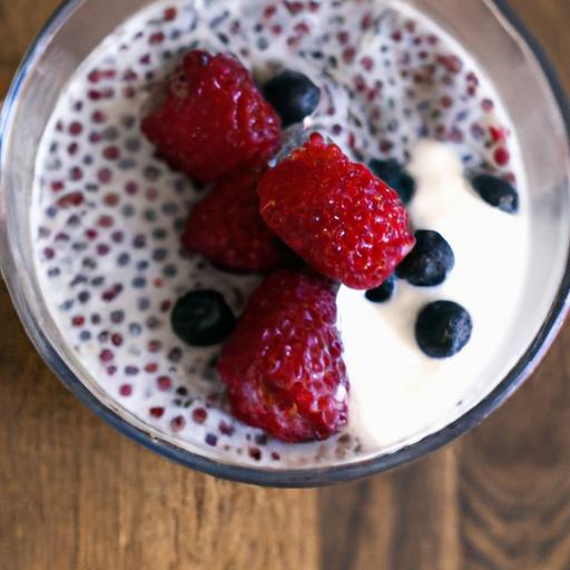 Supercharge Your Mornings: Chia Pudding with Berries & Almond Milk