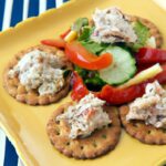 Tuna Salad Delight: Wholesome Bites with Whole Grain Crackers