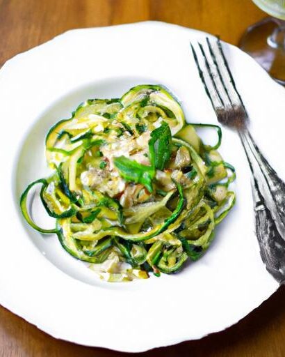 Fresh & Fast: 10-Minute Zucchini Noodles with Pesto Flair