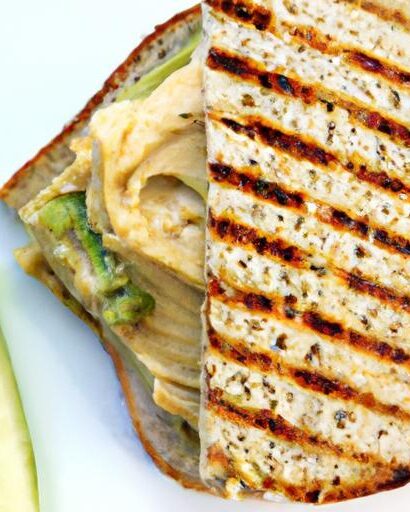 Creamy Avocado & Hummus Grilled Sandwich: A Flavor Fusion