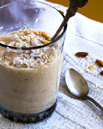 Power-Packed Protein: Whey, Oats & Almond Butter Smoothie