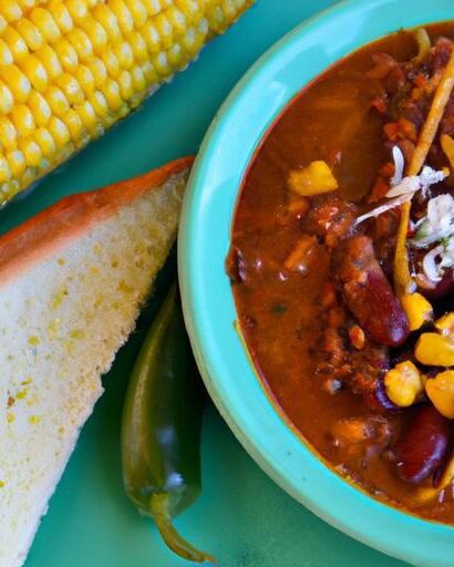 Hearty Vegan Chili Paired Perfectly with Classic Cornbread