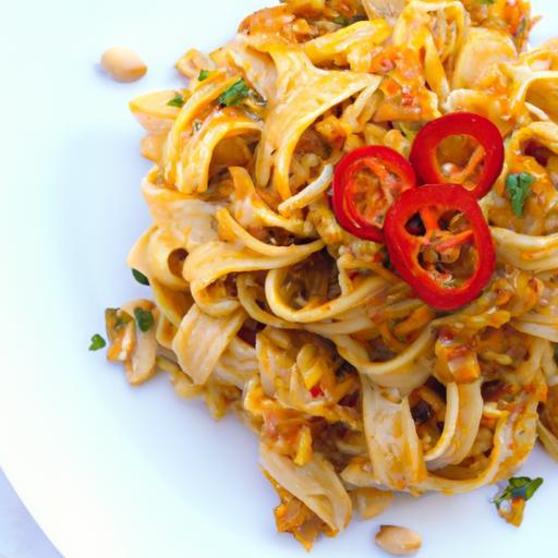 Fiery Peanut Noodles: A Flavorful Twist on Classic Pasta