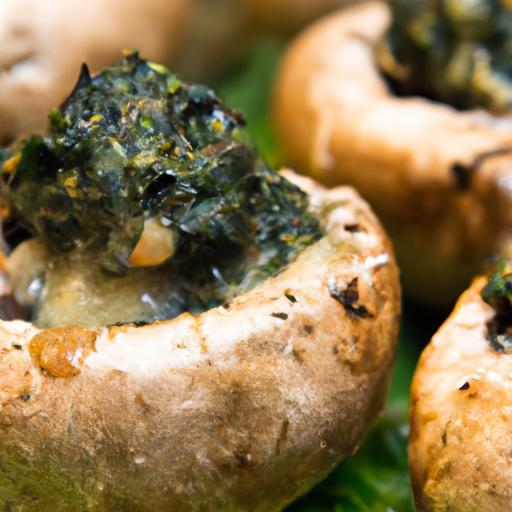 Savory Spinach & Cheese Stuffed Mushrooms: A Flavorful Bite
