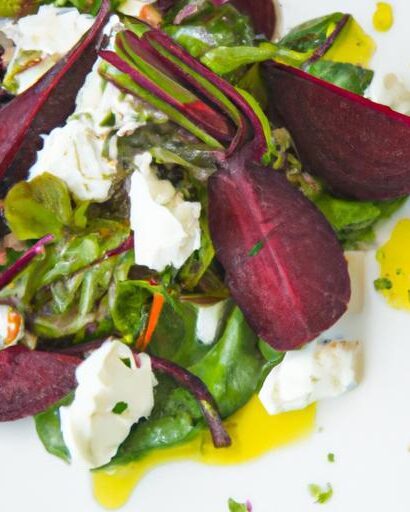 Bright Bites: Roasted Beet & Goat Cheese Salad Delight