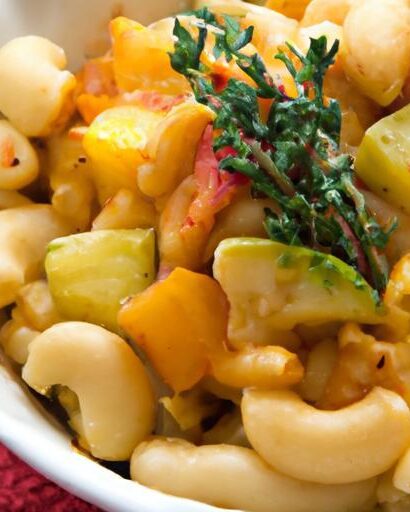 Creamy One-Pot Mac & Cheese Loaded with Colorful Veggies