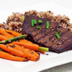 Savor the Perfect Grilled Steak with Roasted Carrots & Wild Rice