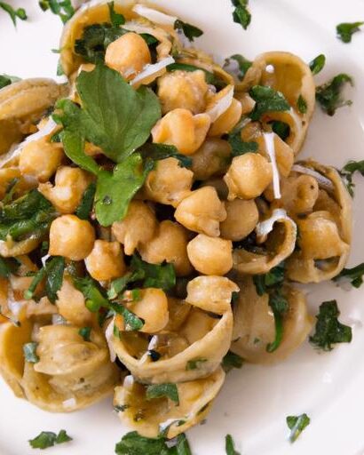 Hearty Chickpea & Spinach Pasta Shells: A Flavorful Feast