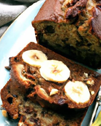 Decadent Banana Bread with Walnuts & Dark Chocolate Bliss