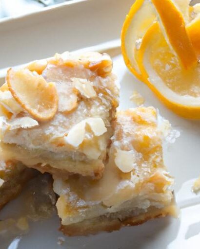 Zesty Lemon Bars with a Crunchy Almond Flour Crust Delight