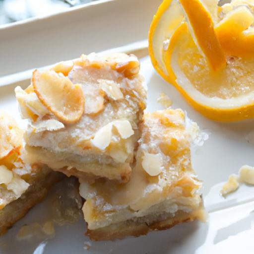 Zesty Lemon Bars with a Crunchy Almond Flour Crust Delight