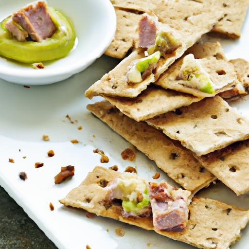 Tuna Salad Delight: Wholesome Bites with Whole Grain Crackers