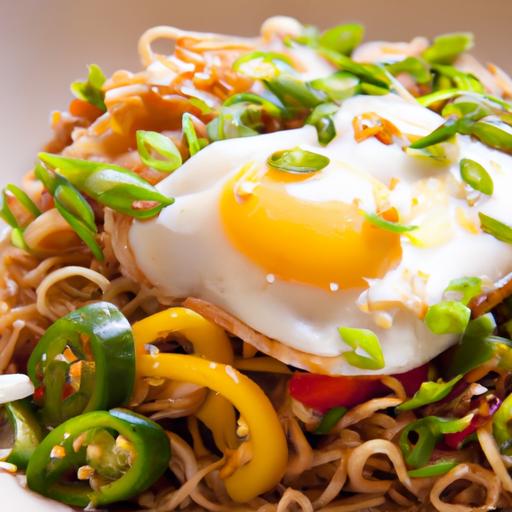 Speedy Ramen Stir-Fry with Eggs:⁣ A Tasty Twist in ⁤Minutes