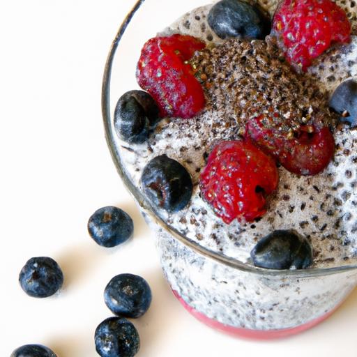 supercharge Your Mornings: Chia Pudding with Berries & Almond Milk