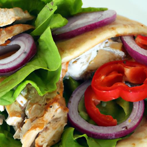Wholesome Greek Chicken Gyro: Whole Wheat Pita Delight