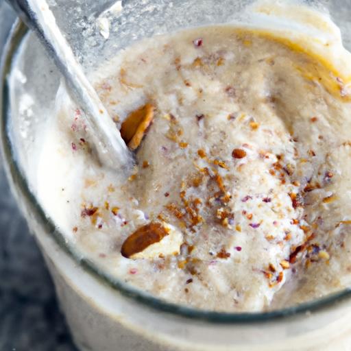 Power-Packed Protein: Whey,Oats & Almond Butter Smoothie