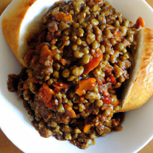 hearty Vegan Sloppy Joes with Savory Lentil Twist