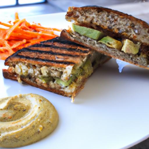 Creamy Avocado & Hummus Grilled Sandwich: A Flavor Fusion