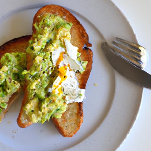 Creamy Ricotta & Smashed Avocado Toast with Scrambled Eggs