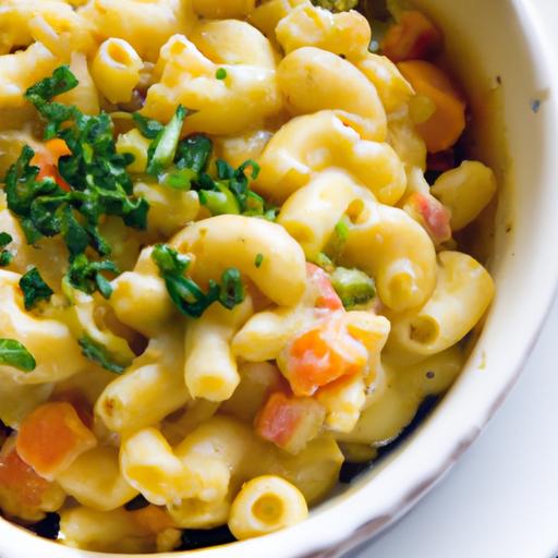 Creamy One-Pot Mac & Cheese Loaded with Colorful Veggies