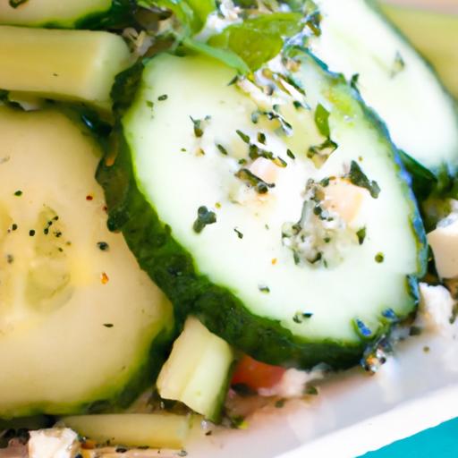 Refreshing & simple: Quick‌ Cucumber and Feta Salad Recipe
