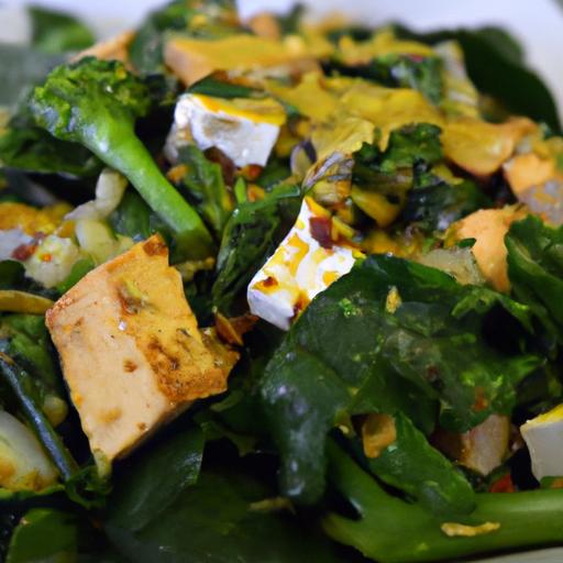 Bright & ​Easy: Turmeric ‍Tofu Scramble with Spinach Boost
