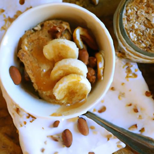 Power-Packed‍ Overnight Oats: Peanut Butter & Banana Bliss