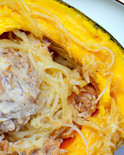 Twist on Tradition: Spaghetti Squash with Turkey Meatballs