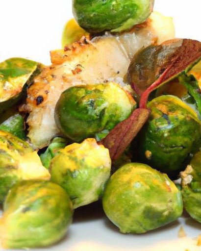 Savor the Flavor: Baked Cod with Crispy Roasted Brussels Sprouts
