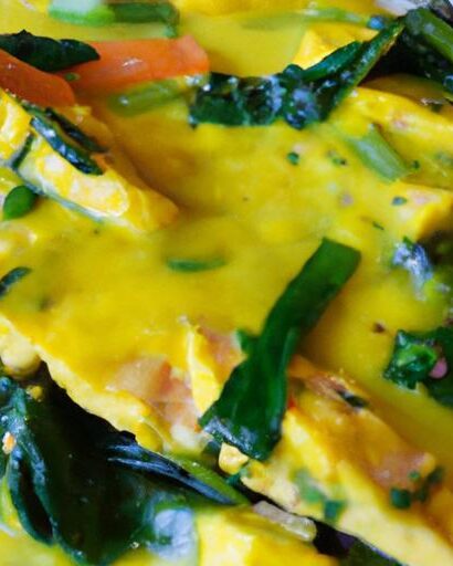 Bright & Easy: Turmeric Tofu Scramble with Spinach Boost