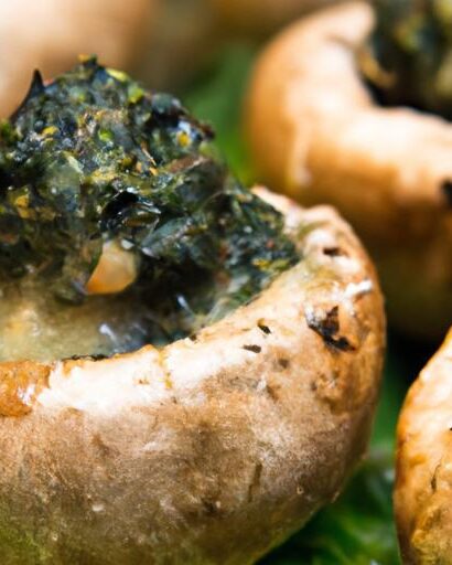Savory Spinach & Cheese Stuffed Mushrooms: A Flavorful Bite