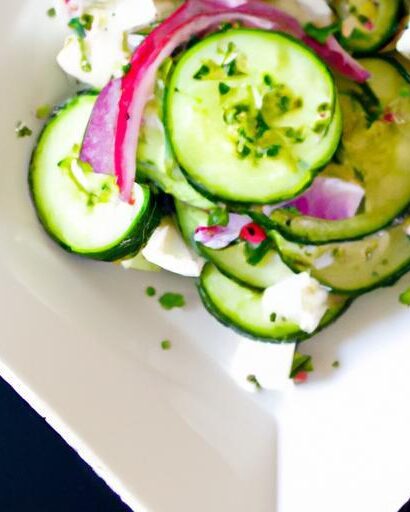 Refreshing & Simple: Quick Cucumber and Feta Salad Recipe